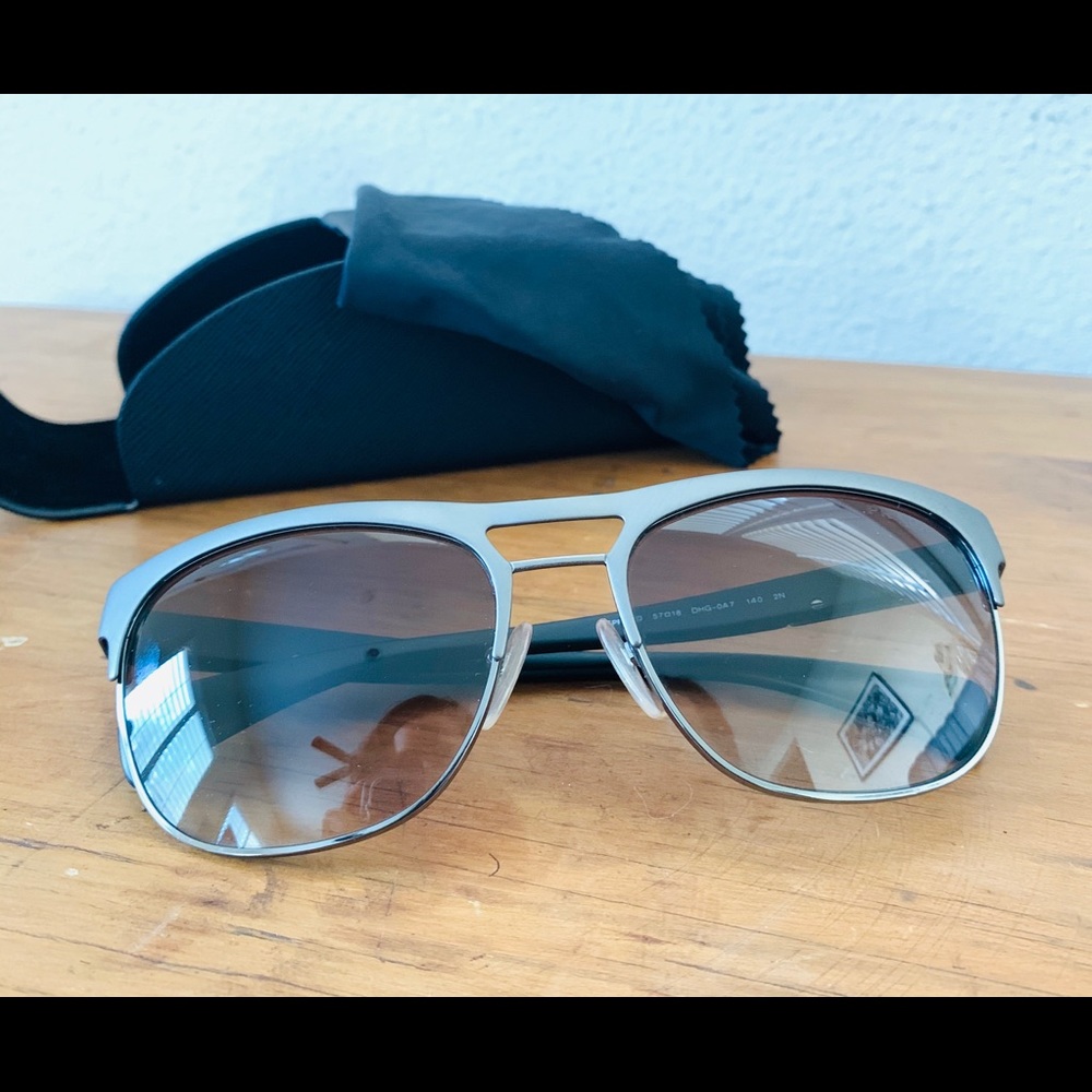 Prada Gunmetal Silver SPR 52Q DHG0A7 Sunglasses